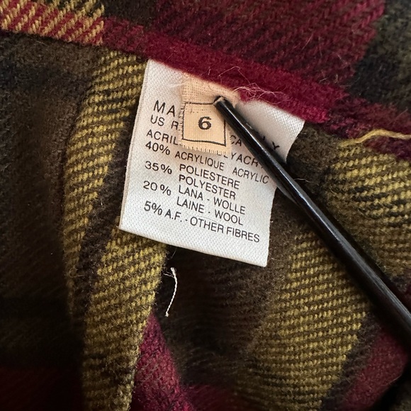 Vintage Benetton pleated wool blend skirt - Picture 5 of 9